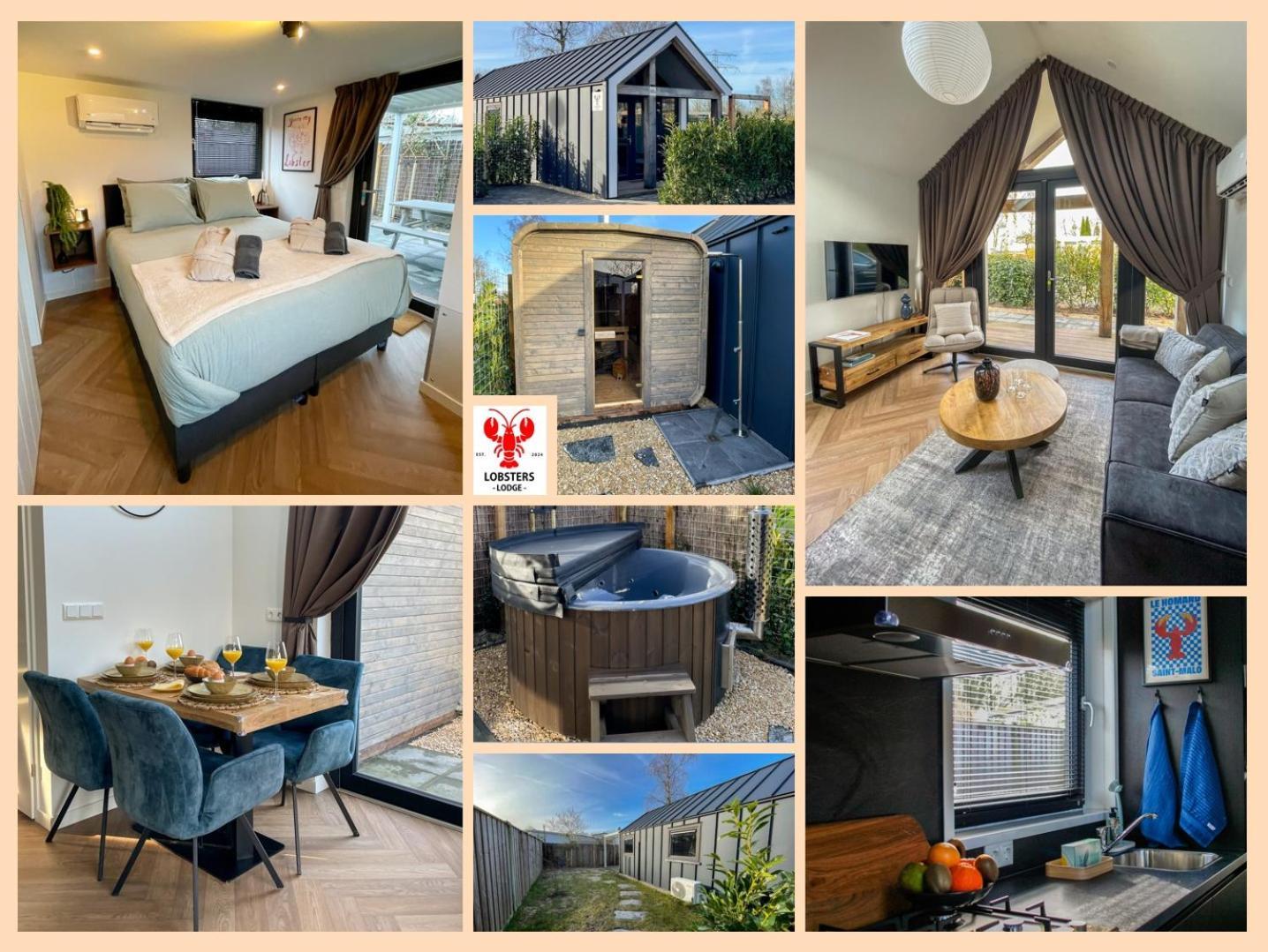 Lobsters In ' Wellness With Wood-fired Hottub, Private Sauna And Outdoor Shower ' Airco's ' Free Wifi ' Complimentary Bed Linen And Towels